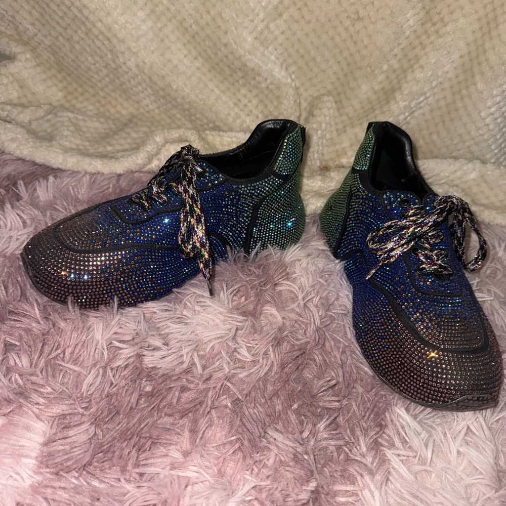 Rhinestone Multicolored Women's Sneakers